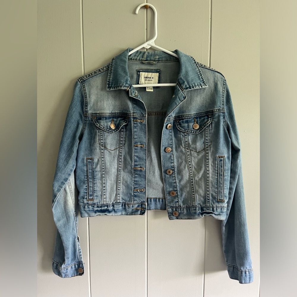 Forever 21 Cropped Denim Jacket